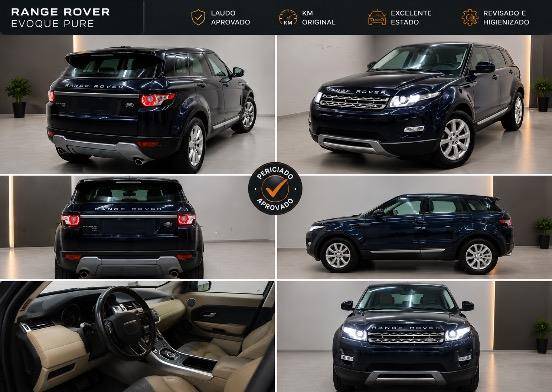 LAND ROVER RANGE ROVER EVOQUE 2.0 PURE TECH 4WD 16V GASOLINA 4P AUTOMÁTICO